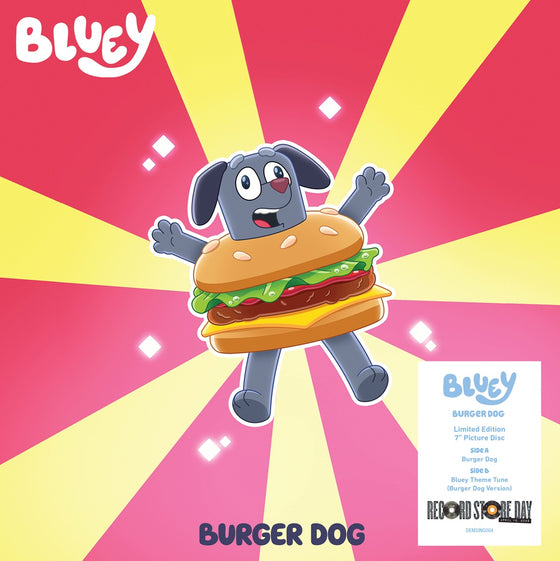 Bluey - Burger Dog / Bluey Theme Tune (Burger Dog Version) Vinyl 7" picture disc (RSD 2025) (RSD 2025)