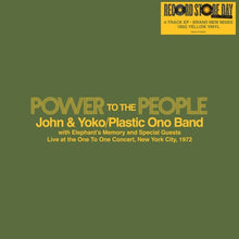  John & Yoko Ono/Plastic Ono Band with Elephant's Memory and Special Guests - Power To The People - Live at the One To One Concert, New York City, 1972 (RSD 2025)