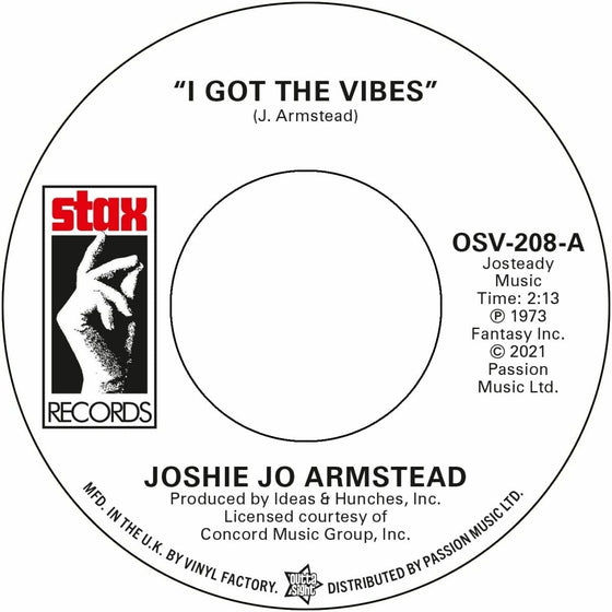 Joshie Jo Armstead/Carla Thomas - I Got The Vibes/I'll Never Stop Loving You