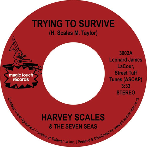 Harvey Scales & Seven Seas, The - Trying To Survive (7" Mix) / Bump Your Thang (7" Mix) (RSD 2023)
