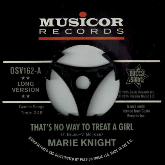 Marie Knight - That's no Way to Treat a Girl