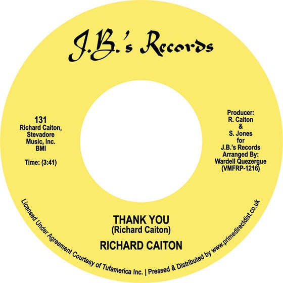 Richard Caiton - Thank You / Where Is The Love (RSD 2023)