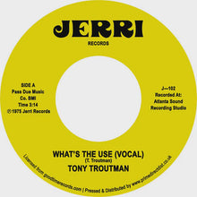  Tony Troutman - What's The Use / Instrumental