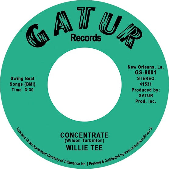 Willie Tee - Concentrate/Get Up (RSD 2022)